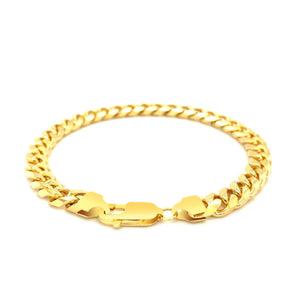 14k Yellow Gold Solid Miami Cuban Bracelet (7.20 mm)