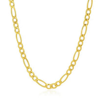 14k Yellow Gold Solid Figaro Chain (7.00 mm)