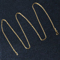 14k Yellow Gold Solid Diamond Cut Rope Chain (1.80 mm)