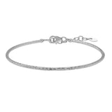 14K White Gold Diamond Cut Stack Bangle Bracelet (1.80 mm) thumbnail 2