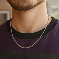 14k White Gold Singapore Chain (2.10 mm)