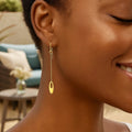 14K yellow gold ring with oval cutout link design