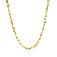 Load image into Gallery viewer, 10k Yellow Gold Solid Diamond Cut Rope Chain (3.50 mm)