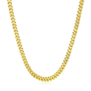 14K Yellow Gold Square Franco Chain (5.30 mm)