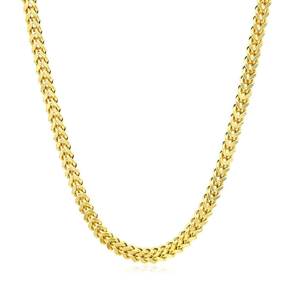 14K Yellow Gold Square Franco Chain (5.30 mm)