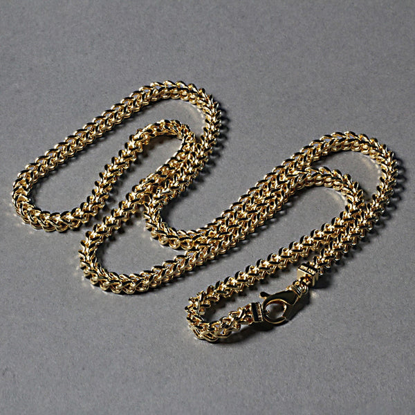 14K Yellow Gold Square Franco Chain (5.30 mm)