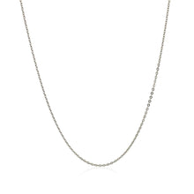 Load image into Gallery viewer, Sterling Silver Rhodium Plated Cable Chain (0.60 mm)