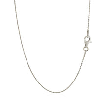 Load image into Gallery viewer, Sterling Silver Rhodium Plated Cable Chain (0.60 mm)