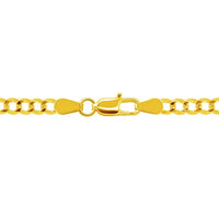 14k Yellow Gold Solid Curb Chain (4.70 mm)