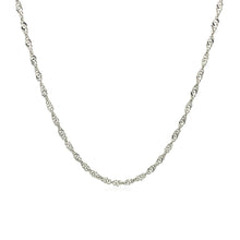 Load image into Gallery viewer, 10k White Gold Singapore Chain (1.50 mm)