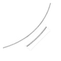 Sterling silver rhodium plated wheat chain, 3.20 mm braided four-strand weave