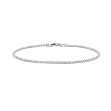14K White Gold Sparkle Spring Chain Bracelet (2.10 mm)