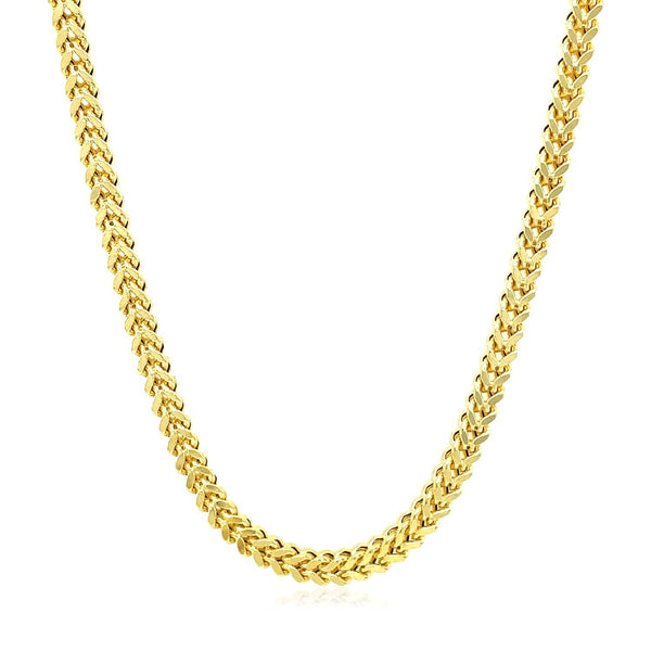 14k Yellow Gold Square Franco Chain (4.40 mm)