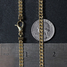 Load image into Gallery viewer, 14k Yellow Gold Square Franco Chain (4.40 mm)