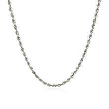 Load image into Gallery viewer, 14k White Gold Solid Diamond Cut Rope Chain (2.00 mm)