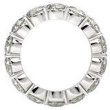 Round Cut Lab Grown Diamond Eternity Ring in 14k White Gold (6 cttw FG/VS2) thumbnail 3