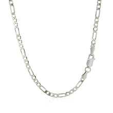 Load image into Gallery viewer, 14k White Gold Solid Figaro Chain (3.00 mm)