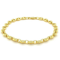 14k Yellow Gold Puffed Mariner Link Bracelet (4.70 mm)