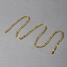 Load image into Gallery viewer, 14k Yellow Gold Solid Figaro Chain (4.50 mm)