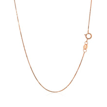 Load image into Gallery viewer, 14k Rose Gold Classic Box Chain 0.60 mm