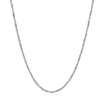 Load image into Gallery viewer, 14k White Gold Sparkle Chain (1.10 mm)