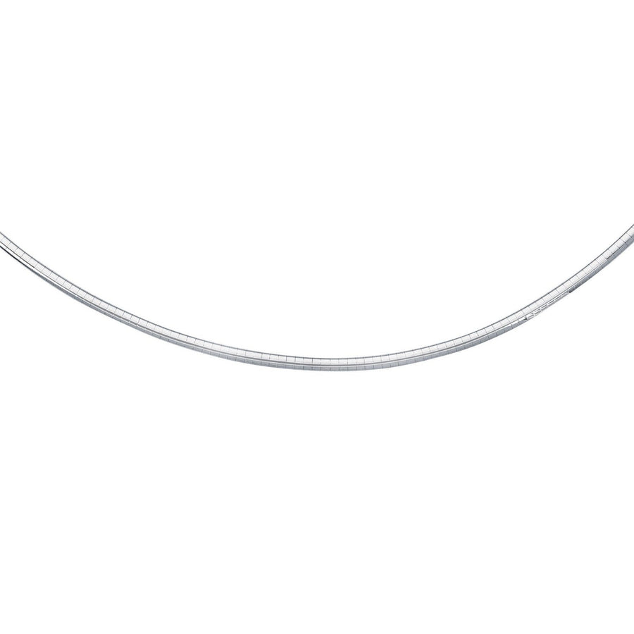 Sterling Silver Classic Omega Chain Necklace (3.0mm)