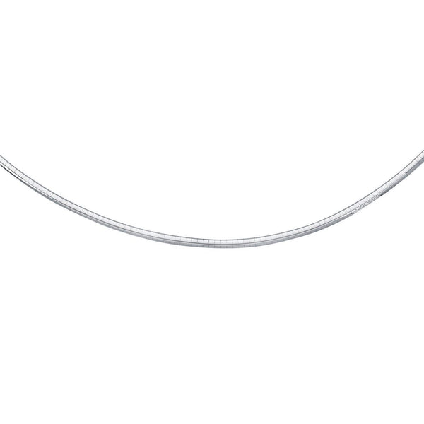 Sterling Silver Classic Omega Chain Necklace (3.0mm)