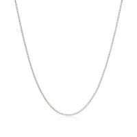 14k White Gold Classic Box Chain (0.45 mm)