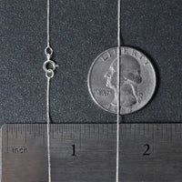14k White Gold Classic Box Chain (0.45 mm)