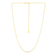 Load image into Gallery viewer, 14k Yellow Gold Adjustable Sparkle Chain (1.20 mm)