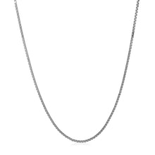 Load image into Gallery viewer, 14k White Gold Adjustable Box Chain (1.10 mm)