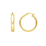 Small Wedding Hoops in 14K Yellow Gold thumbnail 2