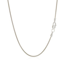 Load image into Gallery viewer, 18k White Gold Round Wheat Chain (1.20 mm)