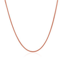 Load image into Gallery viewer, 14k Rose Gold Diamond Cut Round Wheat Chain (1.20 mm)