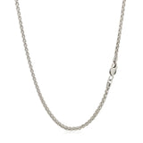 14k White Gold Round Wheat Chain (2.10 mm) thumbnail 3