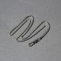 14k White Gold Round Wheat Chain (2.1 mm)
