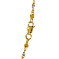 14k Two-Tone Gold Singapore Chain (2.50 mm)