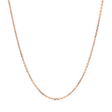 Load image into Gallery viewer, 14k Rose Gold Diamond Cut Cable Link Chain (1.10 mm)