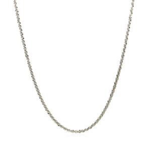 14k White Gold Sparkle Chain  (1.50 mm)