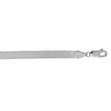 14k White Gold Super Flex Herringbone Bracelet (4.60 mm) thumbnail 4