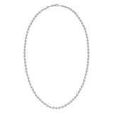 14K White Gold Disco Diamond Cut Bead Chain (4.00 mm) thumbnail 2