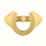 Horseshoe Ring in 14K Yellow Gold (8.00 mm) thumbnail 2
