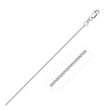 18k White Gold Round Wheat Chain (1.40 mm) thumbnail 1