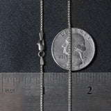 18k White Gold Round Wheat Chain (1.40 mm) thumbnail 7