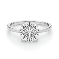 3 Carat Cushion Lab Grown IGI G/VS1 Diamond Solitaire Ring in 10K White Gold