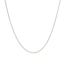 Load image into Gallery viewer, 14k White Gold Diamond Cut Round Wheat Chain (0.60 mm)