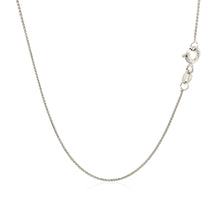 Load image into Gallery viewer, 14k White Gold Diamond Cut Round Wheat Chain (0.60 mm)