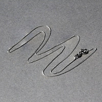 14k White Gold Diamond Cut Round Wheat Chain (0.60 mm)
