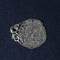 14k White Gold Diamond Cut Round Wheat Chain (0.60 mm)
