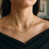 14k Yellow Gold Bismark Chain (2.50 mm) thumbnail 6